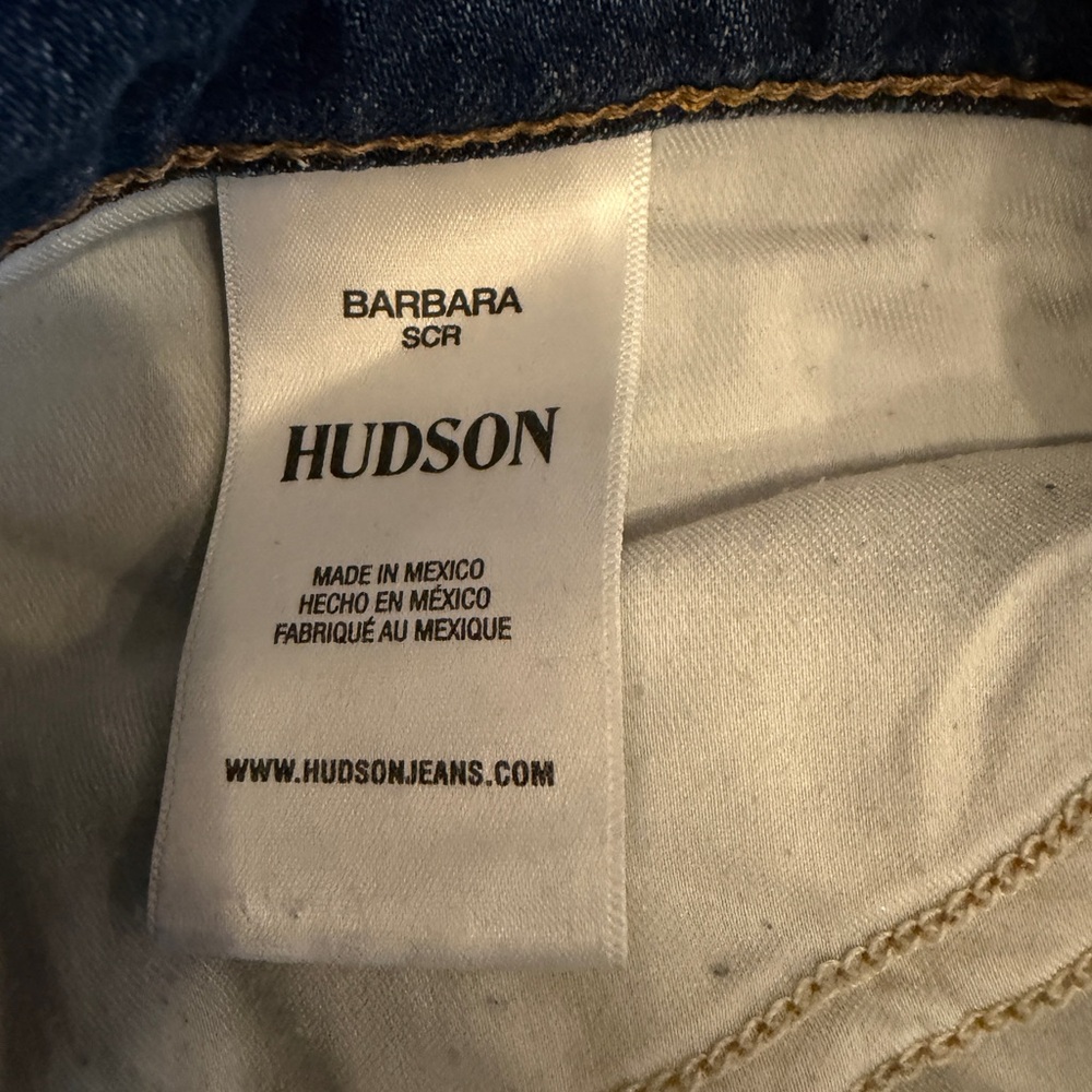 Hudson Jeans Barbara Cropped Bootcut Raw Hem Size 32 - Picture 4 of 4